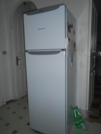 Our "new" fridge! Squeaky clean!